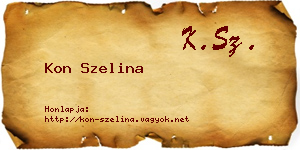 Kon Szelina névjegykártya